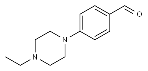 4-(4乙基哌嗪-1-基)苯甲醛 结构式
