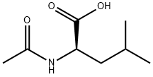 N-乙酰基-D-亮氨酸 结构式