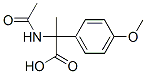 Benzeneacetic  acid,  -alpha--(acetylamino)-4-methoxy--alpha--methyl- 结构式