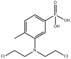 [3-[Bis(2-chloroethyl)amino]-4-methylphenyl]phosphonic acid 结构式