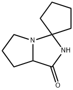 Spiro[cyclopentane-1,3-[3H]pyrrolo[1,2-c]imidazol]-1(2H)-one, tetrahydro- (9CI) 结构式
