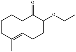 5-Cyclodecen-1-one,2-ethoxy-6-methyl-,(E)-(9CI) 结构式