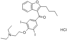 胺碘酮盐酸盐 结构式