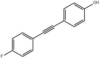 4-(4-氟苯基乙炔基)苯酚 结构式