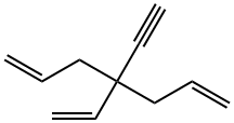 1,6-Heptadiene, 4-ethynyl-4-vinyl- (8CI) 结构式
