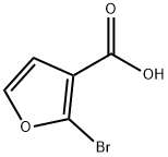 2-溴-3-呋喃甲酸 结构式