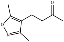 4-(3,5-Dimethyl-4-isoxazolyl)-2-butanone 结构式