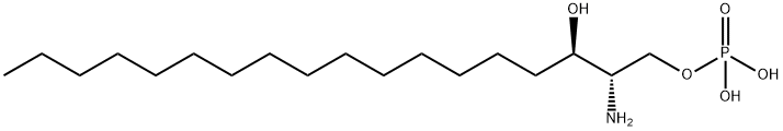 D-赤式 - 二氢-D-鞘氨醇-1 - 磷酸 结构式