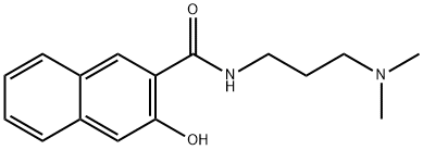 N-[3-(dimethylamino)propyl]-3-hydroxynaphthalene-2-carboxamide 结构式
