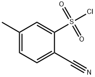 2-氰基-5-甲基苯磺酰氯 结构式