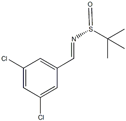 (R)-N-(3,5-Dichlorobenzylidene)-2-methylpropane-2-sulfinamide 结构式