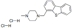 1-(dibenzothiophen-4-ylmethyl)-4-methyl-piperazine dihydrochloride 结构式