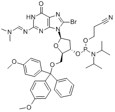 8-Bromo-2'-deoxy-N2-DMF-5'-O-DMT-guanosine 3'-CE phosphoramidite