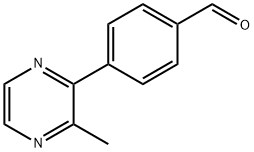 4-(3,6-DIMETHYLPYRAZIN-2-YL)BENZALDEHYDE 结构式