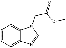 2-(1H-苯并[D]咪唑基-1-基)乙酸甲酯 结构式