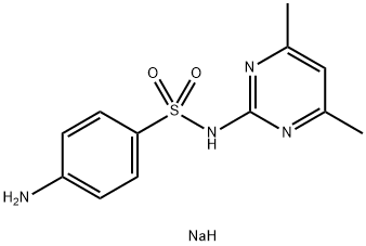 磺胺二甲嘧啶钠 结构式