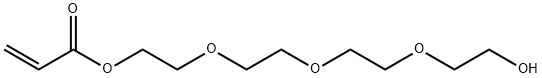 2 - [ 2 - [ 2 -(2-羟乙氧基)乙氧基]乙氧基]乙基丙烯酸酯 结构式