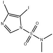 N,N-二甲基-4,5-二碘-1H-咪唑-1-磺酰胺 结构式