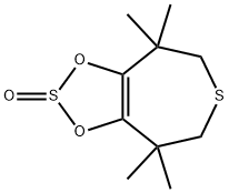 4,5-(Sulfinylbisoxy)-2,3,6,7-tetrahydro-3,3,6,6-tetramethylthiepin 结构式