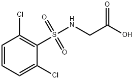 (2,6-DICHLORO-BENZENESULFONYLAMINO)-ACETIC ACID 结构式