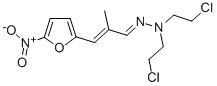 α-Methyl-5-nitro-2-furanacrylaldehyde bis(2-chloroethyl)hydrazone 结构式