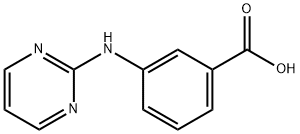 3-(嘧啶-2-基胺)-苯甲酸 结构式