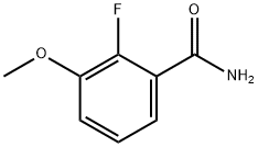 2-氟-3-甲氧基苯甲酰胺 结构式