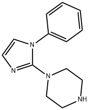 1-(1-苯基-1H-咪唑-2-基)哌嗪 结构式