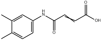 (2E)-4-(3,4-二甲基苯胺基)-4-氧代-2-丁烯酸 结构式