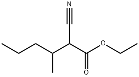 2-氰基-3-甲基己酸乙酯 结构式