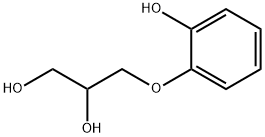 3-(2-Hydroxyphenoxy)-1,2-propanediol 结构式