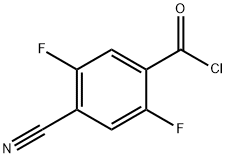 Benzoyl chloride, 4-cyano-2,5-difluoro- (9CI) 结构式