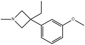 3-Ethyl-3-(m-methoxyphenyl)-1-methylazetidine 结构式