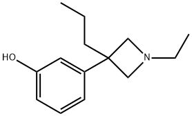 3-(1-Ethyl-3-propyl-3-azetidinyl)phenol 结构式