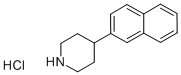 4-萘-2-基哌啶盐酸盐 结构式