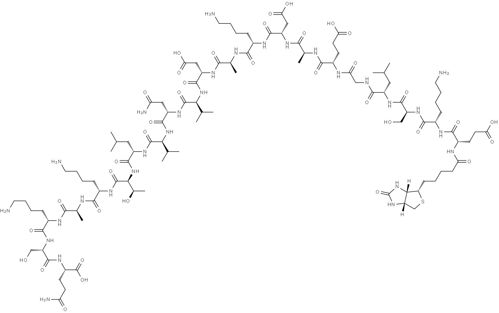 BIOTINYL-PTH (64-84) (HUMAN) 结构式