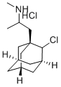 2-Chloro-1-(2-methylaminopropyl)adamantane hydrochloride 结构式