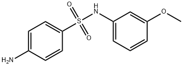 4-氨基-N-(3-甲氧苯基)苯磺酰胺 结构式