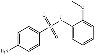 苯磺酰胺,4-氨基-N-(2-甲氧苯基)- 结构式