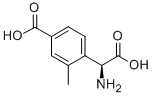 LY-367385;(R)-(+)-ALPHA-AMINO-4-CARBOXY-2-METHYLBENZENEACETIC ACID 结构式