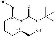 N-T-BOC-CIS-2,6-BIS-HYDROXYMETHYLPIPERIDINE 结构式