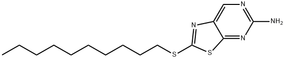 5-Amino-2-(decylthio)thiazolo[5,4-d]pyrimidine 结构式