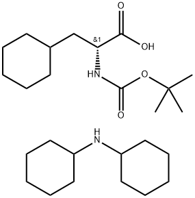 叔丁氧羰酰基D-Β环己基丙氨酸二环己胺盐 结构式