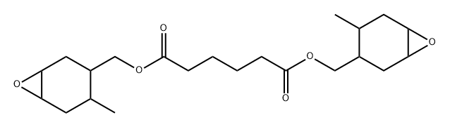 BIS[(3-METHYL-7-OXABICYCLO[4.1.0]HEPTAN-4-YL)METHYL] HEXANEDIOATE 结构式