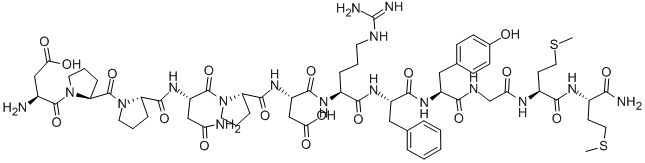 援木蛙肽 结构式