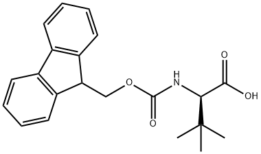 芴甲氧羰基-D-叔亮氨酸 结构式