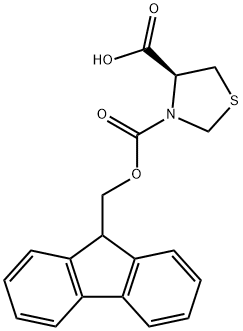 FMOC-L-噻唑烷-4-羧酸 结构式