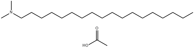 N,N-二甲基十八烷胺乙酸盐 结构式