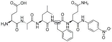 GLU-ALA-LEU-PHE-GLN-PNA: GALFQ-PNA 结构式