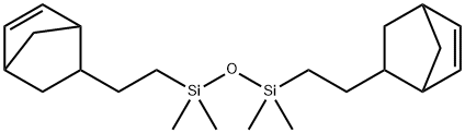1,1,3,3-四甲基-1,3-二[2-(5-降冰片烯-2-基)乙基]二硅氧烷 结构式